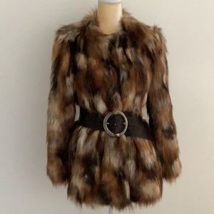 Zara faux fur coat